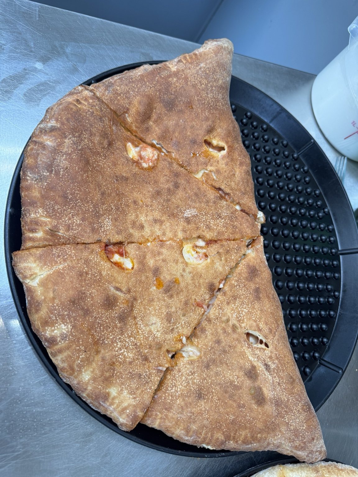 Calzone with marinara